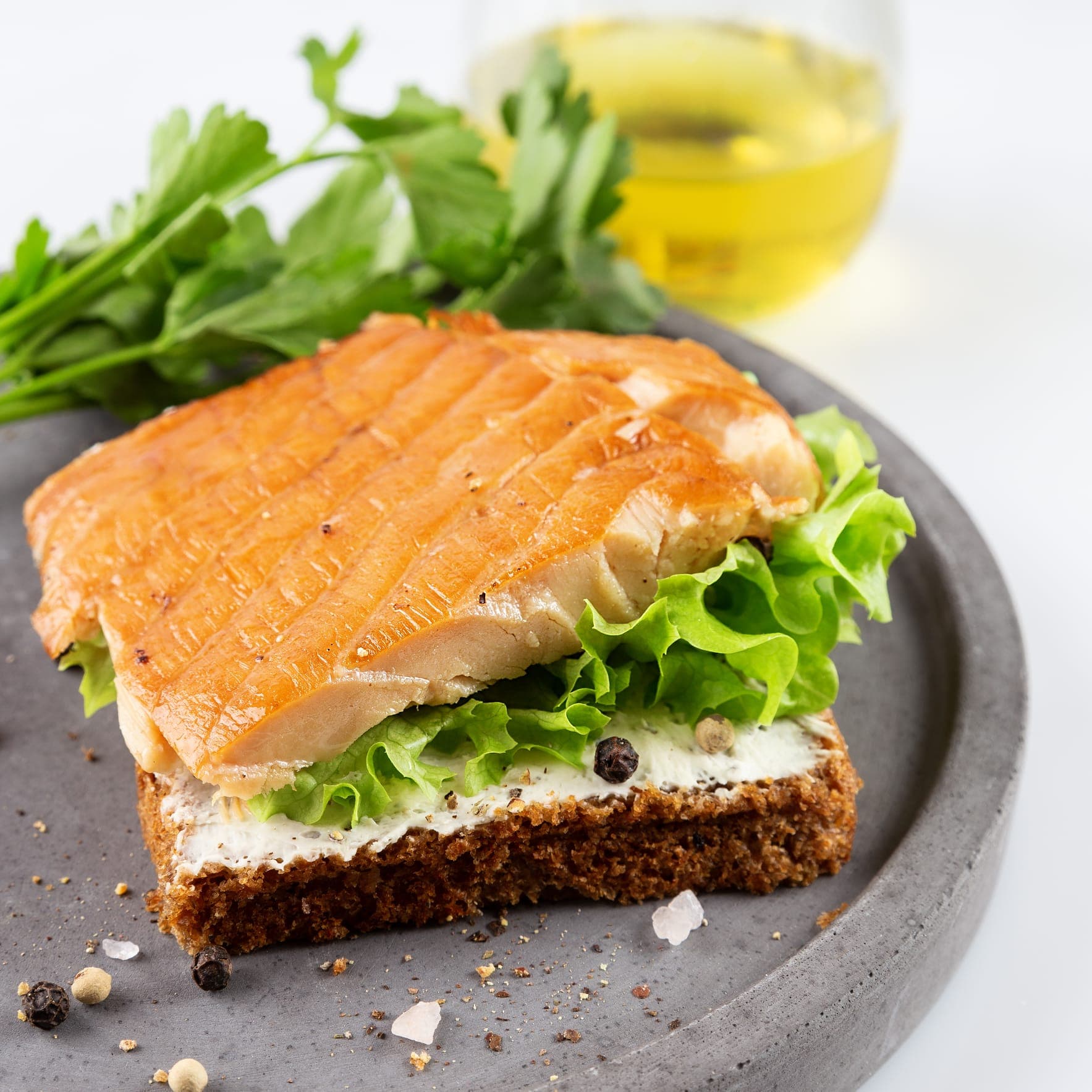 Hot Smoked Sturgeon in Oil